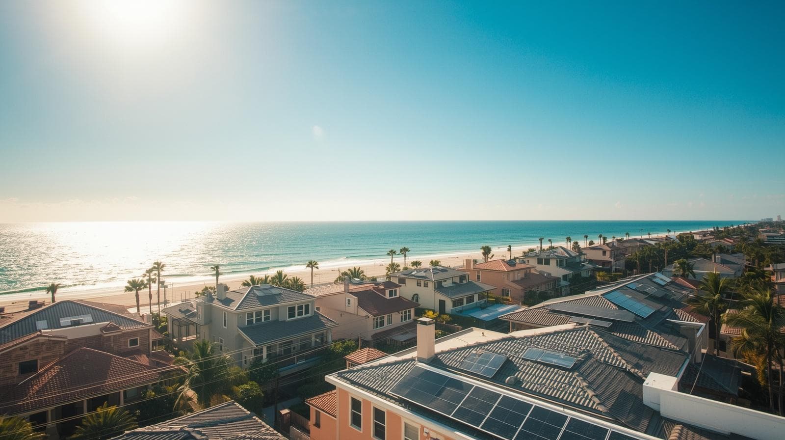 Solar panels near Port Charlotte, Florida